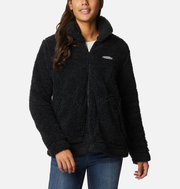 Columbia Sherpa Fleece Jacket Black For Women's NZ28160 New Zealand